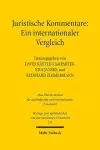 Juristische Kommentare: Ein internationaler Vergleich cover