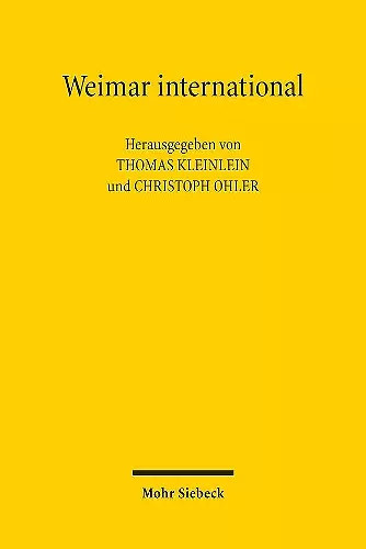 Weimar international cover