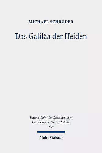 Das Galiläa der Heiden cover