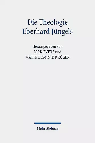 Die Theologie Eberhard Jüngels cover