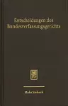 Entscheidungen des Bundesverfassungsgerichts (BVerfGE) cover