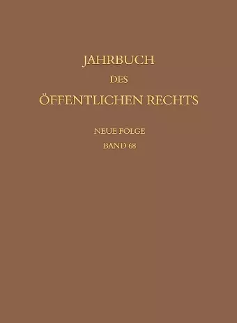 Jahrbuch des öffentlichen Rechts der Gegenwart. Neue Folge cover