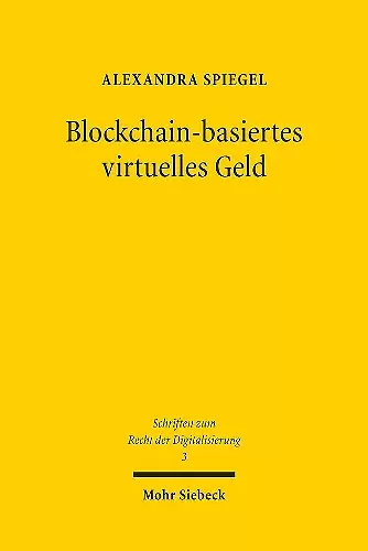 Blockchain-basiertes virtuelles Geld cover