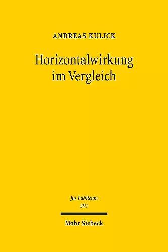 Horizontalwirkung im Vergleich cover