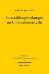 Ausstrahlungswirkungen im Unternehmensrecht cover