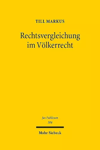 Rechtsvergleichung im Völkerrecht cover