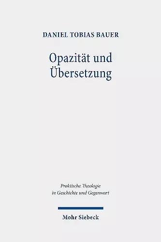 Opazität und Übersetzung cover