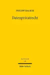 Datenprivatrecht cover