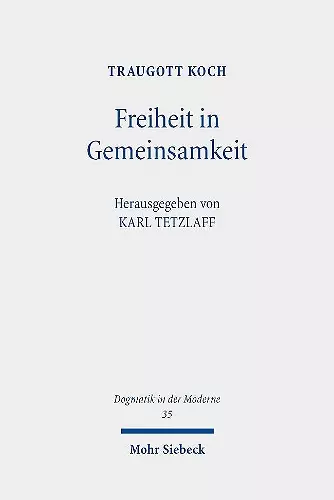 Freiheit in Gemeinsamkeit cover