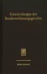 Entscheidungen des Bundesverfassungsgerichts (BVerfGE) cover