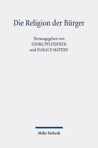 Die Religion der Bürger cover