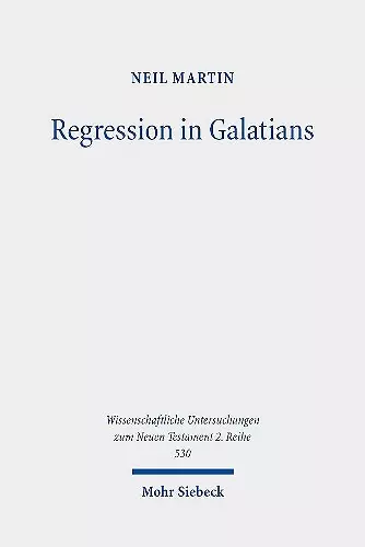 Regression in Galatians cover