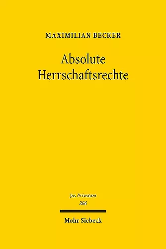 Absolute Herrschaftsrechte cover