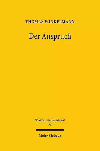 Der Anspruch cover