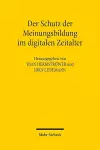 Der Schutz der Meinungsbildung im digitalen Zeitalter cover