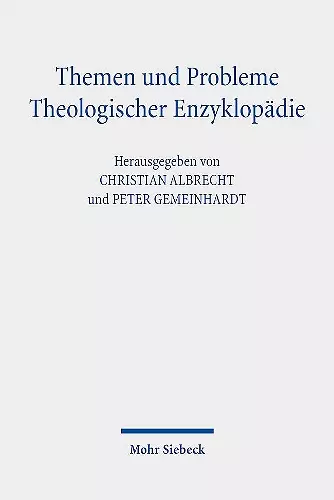 Themen und Probleme Theologischer Enzyklopädie cover