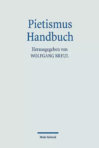 Pietismus Handbuch cover