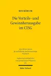 Die Vorteils- und Gewinnherausgabe im CISG cover