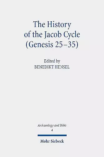 The History of the Jacob Cycle (Genesis 25-35) cover