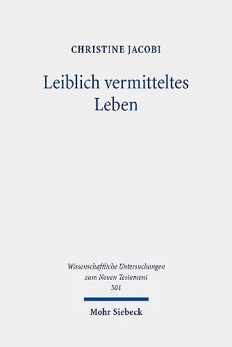 Leiblich vermitteltes Leben cover