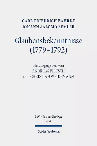 Glaubensbekenntnisse (1779-1792) cover