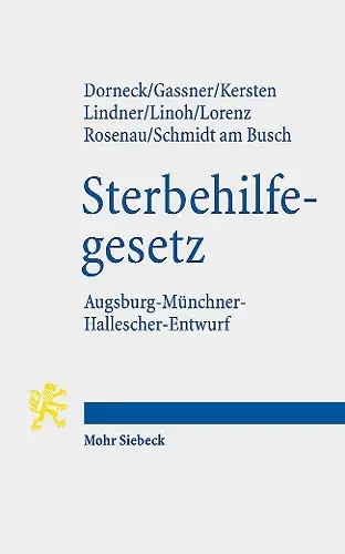 Gesetz zur Gewährleistung selbstbestimmten Sterbens und zur Suizidprävention cover