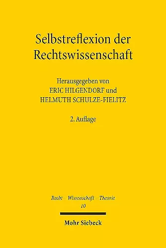 Selbstreflexion der Rechtswissenschaft cover