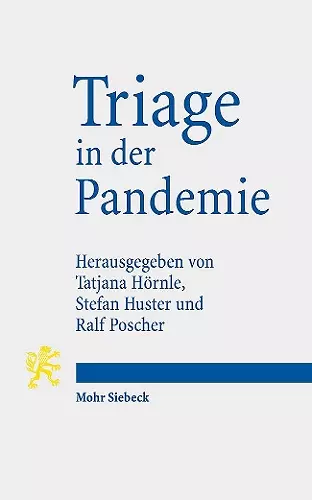 Triage in der Pandemie cover