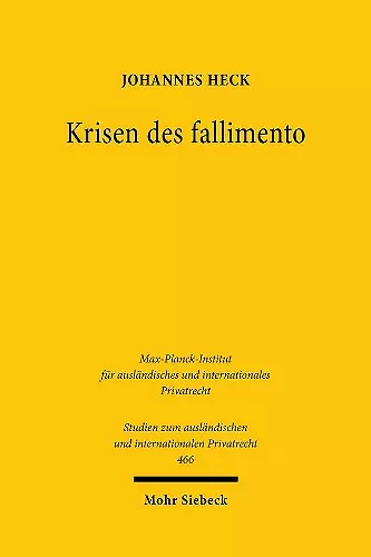 Krisen des fallimento cover