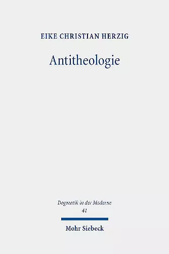 Antitheologie cover