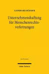 Unternehmenshaftung für Menschenrechtsverletzungen cover