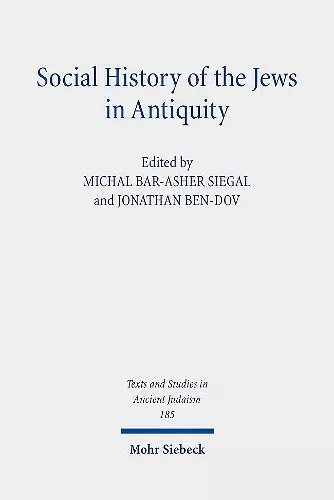 Social History of the Jews in Antiquity cover