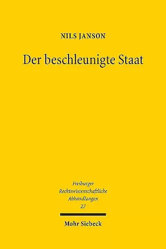 Der beschleunigte Staat cover