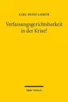 Verfassungsgerichtsbarkeit in der Krise? cover