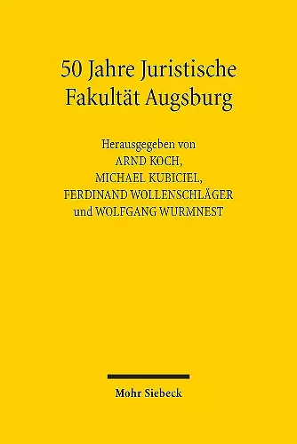 50 Jahre Juristische Fakultät Augsburg cover