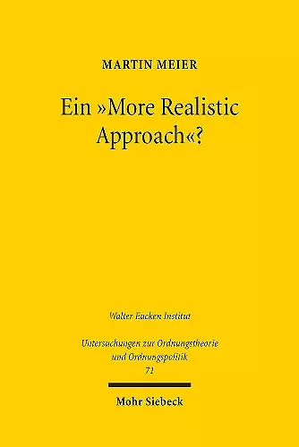 Ein "More Realistic Approach"? cover