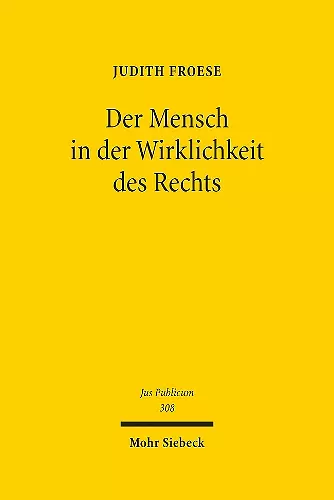 Der Mensch in der Wirklichkeit des Rechts cover