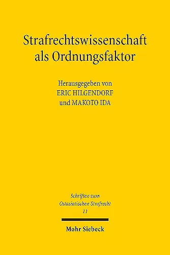 Strafrechtswissenschaft als Ordnungsfaktor cover