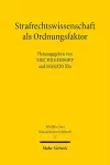 Strafrechtswissenschaft als Ordnungsfaktor cover