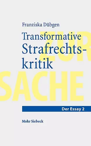 Transformative Strafrechtskritik cover