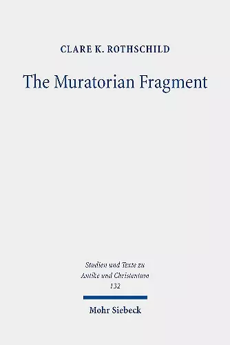 The Muratorian Fragment cover