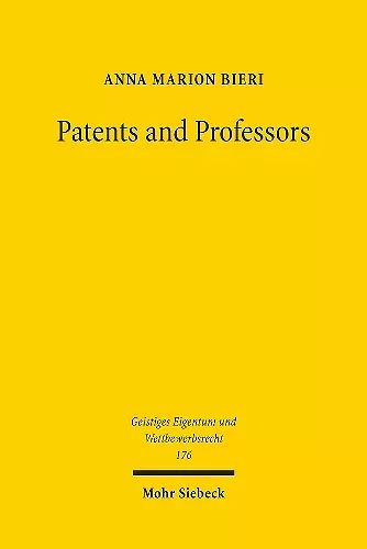 Patents and Professors cover