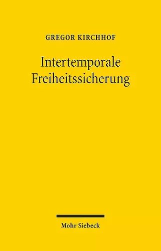 Intertemporale Freiheitssicherung cover