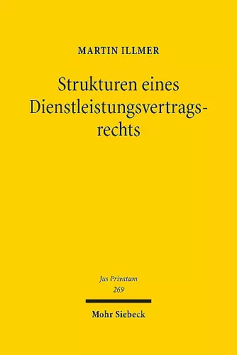 Strukturen eines Dienstleistungsvertragsrechts cover