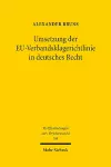 Umsetzung der EU-Verbandsklagerichtlinie in deutsches Recht cover