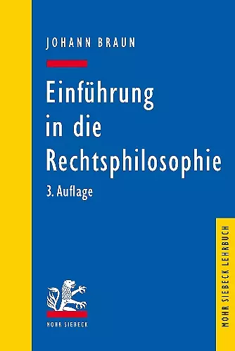 Einführung in die Rechtsphilosophie cover