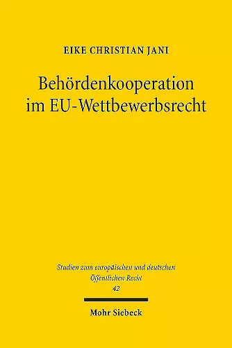 Behördenkooperation im EU-Wettbewerbsrecht cover