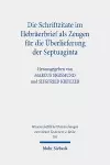 Die Schriftzitate im Hebräerbrief als Zeugen für die Überlieferung der Septuaginta cover