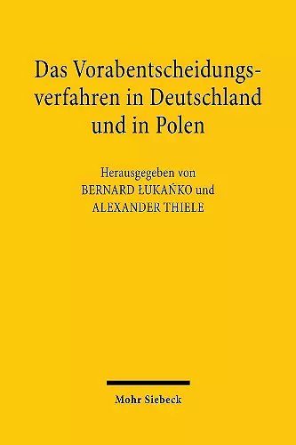 Das Vorabentscheidungsverfahren in Deutschland und in Polen cover