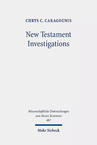 New Testament Investigations cover